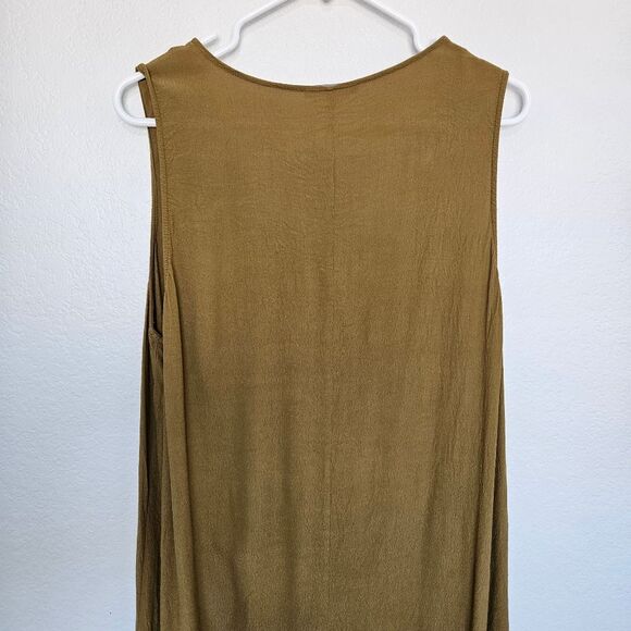 NWOT Madewell | Heather Button-Front Dress In Kale Olive, Womens XXL - Picture 7 of 8